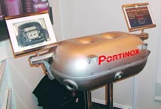 A shaped LPG tank by Portinox