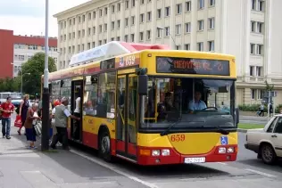 A CNG-powered city bus