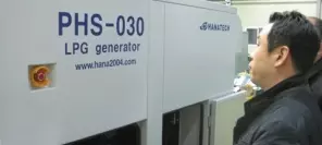 Hanatech generator with Westport's LPG engine