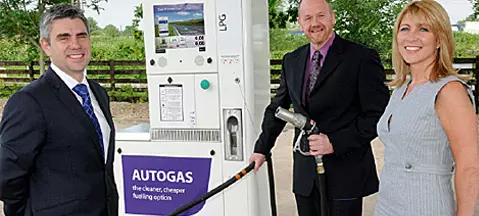Multimedia autogas pump in Great Britain