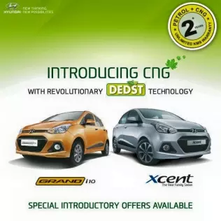 Hyundai Grand i10 and Xcent CNG leaflet