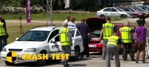 LPG car crash test inside out