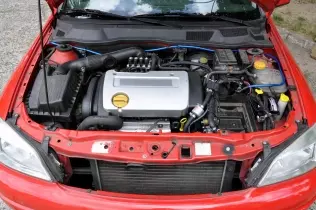 Opel Astra hatchback converted to LPG
