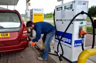An autogas station in the UK