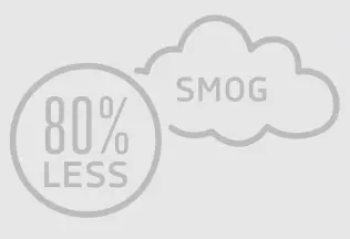 LPG means by 80% less smog compared to diesel