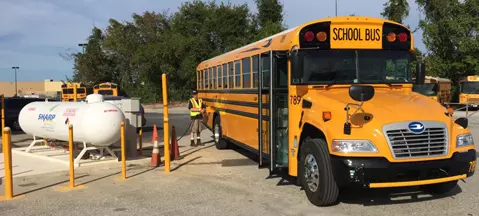 Maryland's first LPG school bus now running