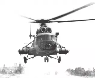 Mi-8TG on its maiden flight