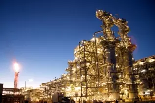 Shell's natural gas liquefaction plant in Australia