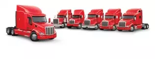 Peterbilt's line-up of truck tractors