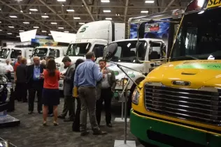 Freightliner's stand at the ACT Expo 2015