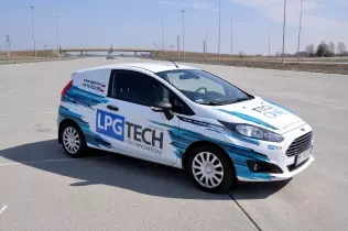 Ford Fiesta Van featuring LPGTECH's Tech One ECU-based autogas system