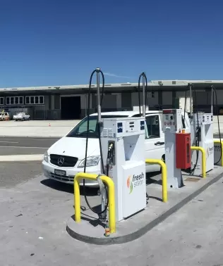 Compac's LPG autogas dispensers at a refueling station