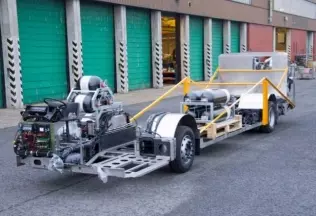 Natural gas doubledecker chassis