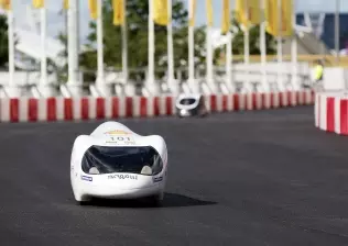 The MicroJoule during the 2016 Shell Eco-Marathon