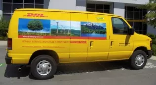 DHL's autogas-powered Ford van