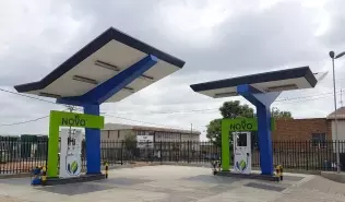 Compac dispensers at NOVO Energy's station in Johannesburg, RSA