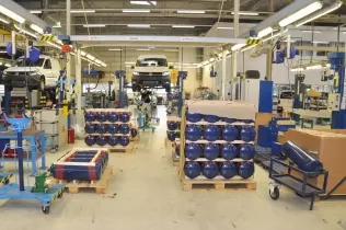 Volkswagen Caddy TGI BlueMotion at the Volkswagen of Poland coachbuilding facility in Swarzędz