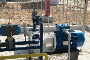Ebsray RC40 Series Regenerative Turbine Pump at an LPG refueling station in Italy