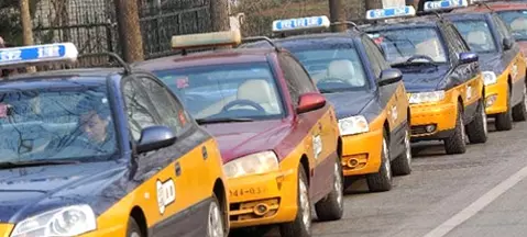 Beijing cleans its taxis