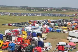 Have you ever seen a sea of trucks? Take a good look!