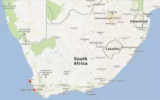 A map of the Republic of South Africa