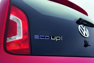 Volkswagen eco up! - the badge in close-up