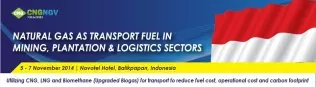 Natural gas as transport fuel in mining, plantation and logistics sector forum banner