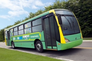 A Volksbus bus featuring a Bosch DG Flex system