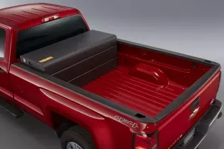 Chevrolet Silverado CNG - gas tanks mounted inside the cargo bed