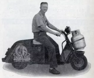 Ralph Carlton's LPG-powered scooter