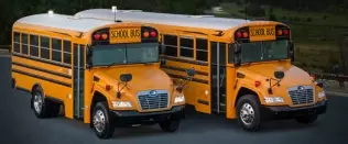 Blue Bird Propane Vision school buses