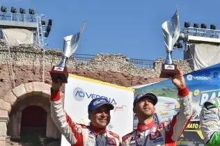 Lorenzo Granai and Giandomenico Basso in Rally Due Valli