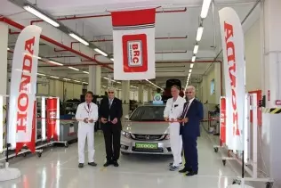 LPG system assembly line being lauched at Honda Turkey's factory