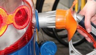 Refueling with autogas at a UK fuel station