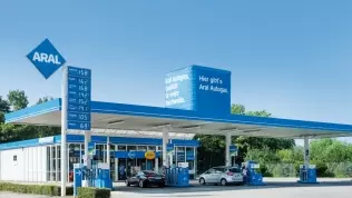 Aral fuel station in Germany, offering LPG autogas