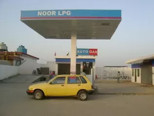 An autogas refueling station in Pakistan