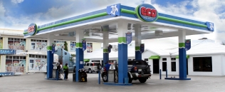 A fuel station in the Dominican Republic
