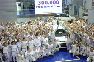 300 thousandth Fiat Panda Natural Power at the Pomigliano d'Arco plant