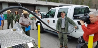 Great Smoky Mountains National Park LPG truck refueling