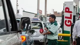 LPG refueling at a station in Peru