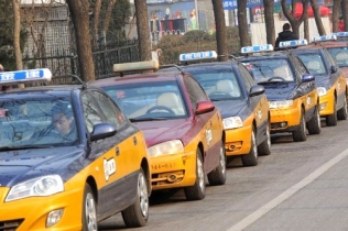 Autogas-powered taxis in Beijing