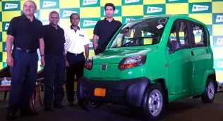 The unveiling of the Bajaj Qute