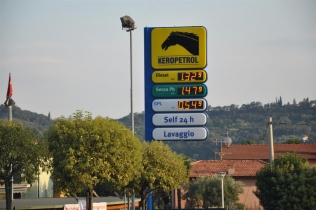 Fuel station featuring LPG autogas in Italy